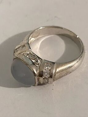 Chapal  Zenray Vintage Sterling Silver NF Ring sz 7 Moonstone?